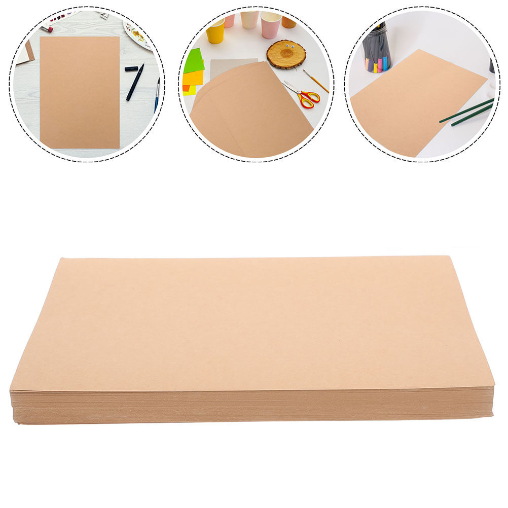 Papercraft Supply Invitation - 50 lembar kertas karton cokelat tebal,