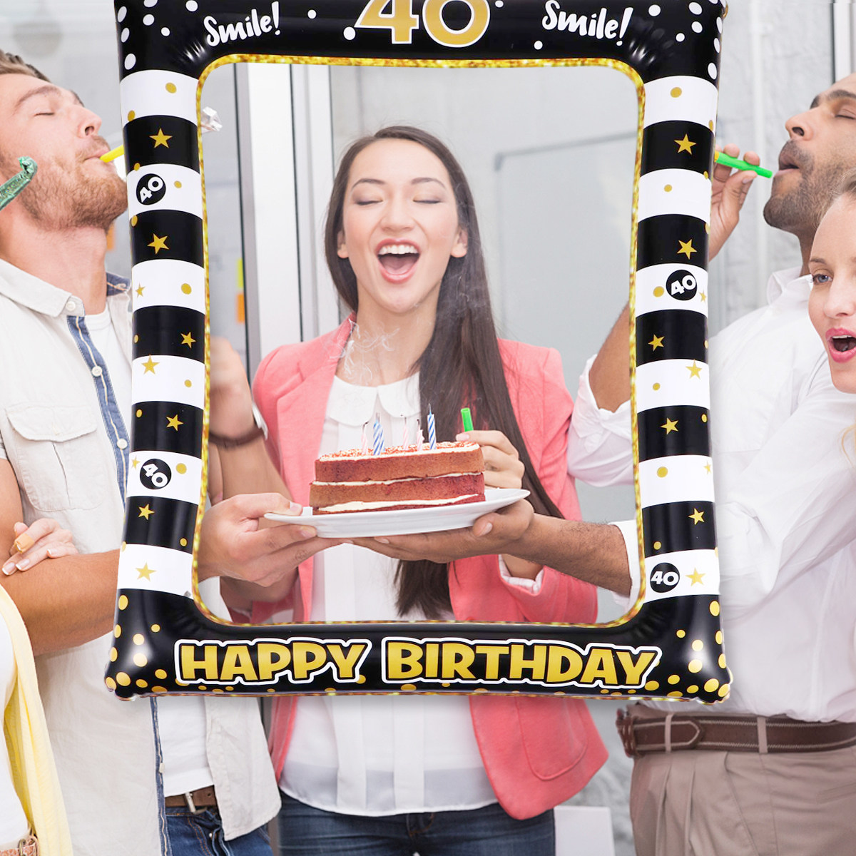 Photo Booth Frame - Bingkai Foto Tiup untuk Properti Pesta,