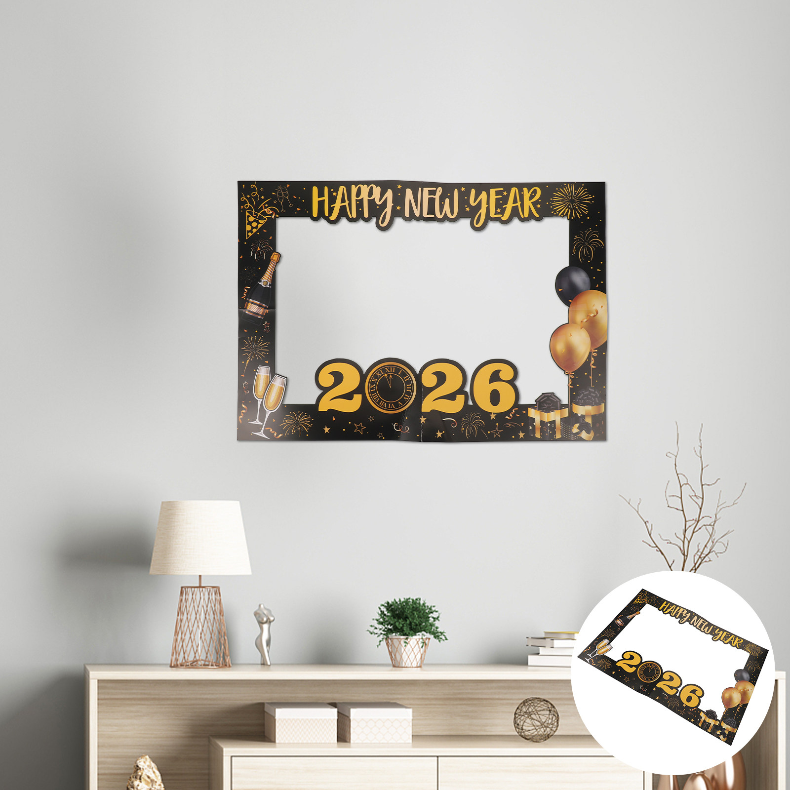Photo Booth Frame - Bingkai Foto Tahun Baru 2026 yang