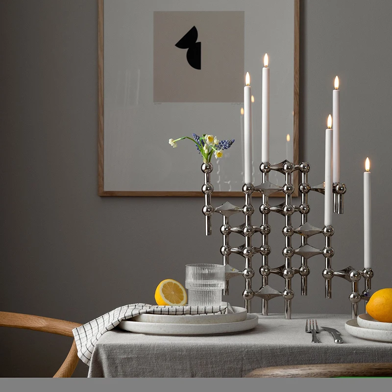Tempat Lilin Logam Denmark Str - Centerpiece Stick ulasan dan harga