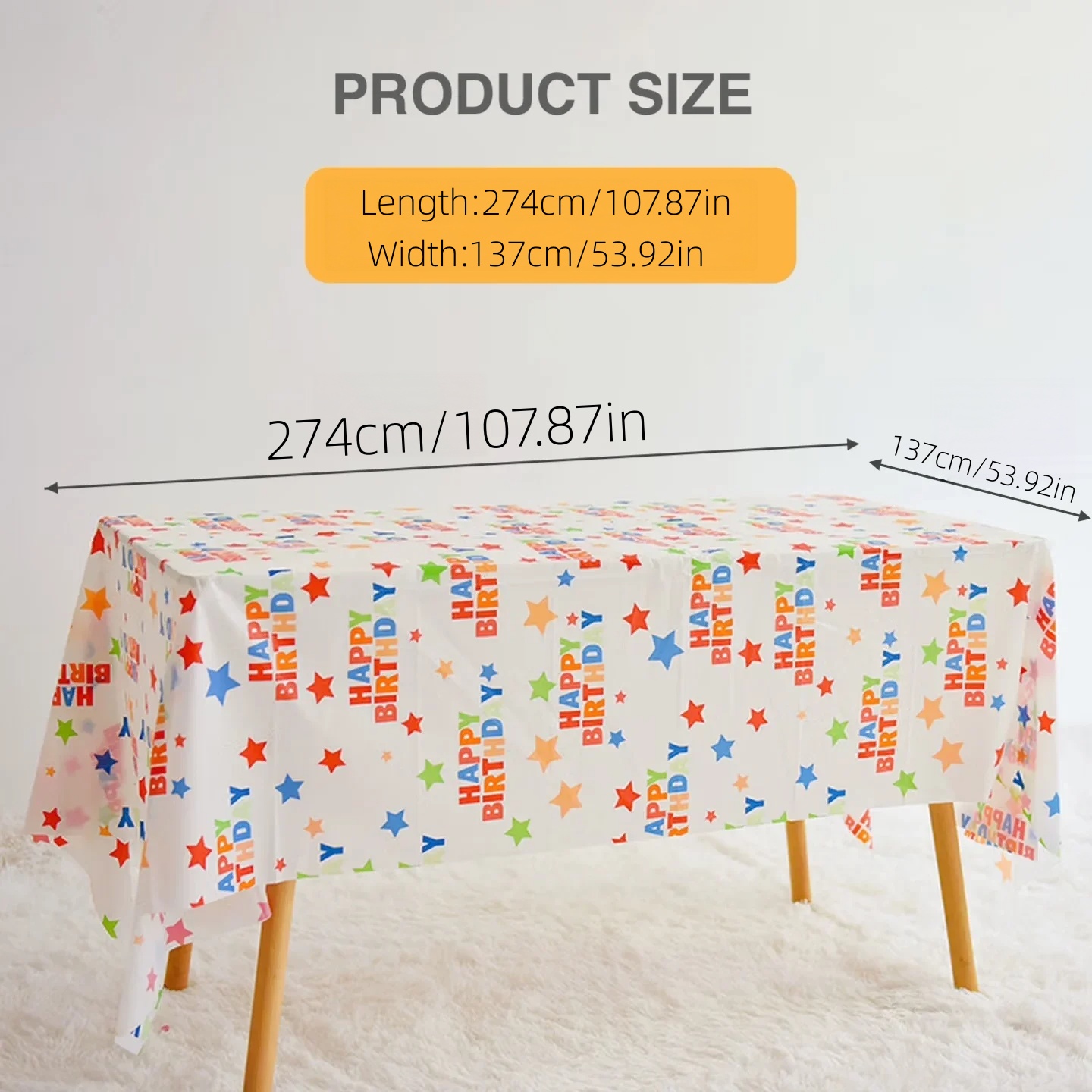 Taplak Meja Ulang Tahun Perseg - Table Cloth Disposable ulasan dan harga
