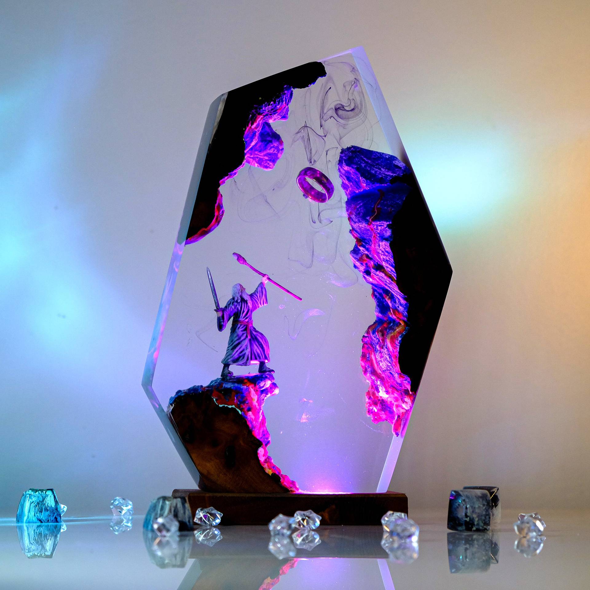 Lampu Resin Figur Adegan Film  - Neon Sign Party ulasan dan harga