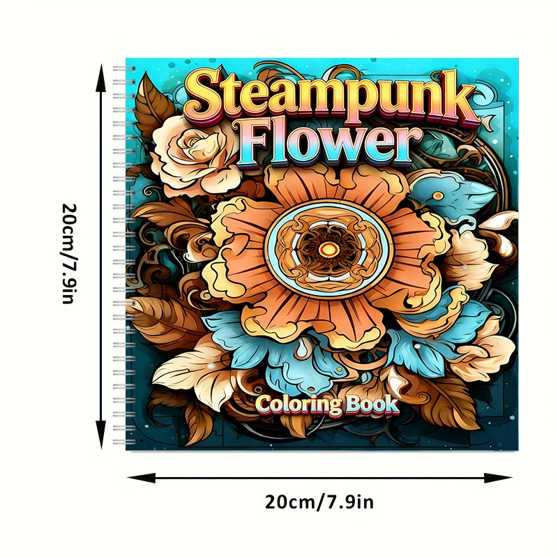 Buku Mewarnai Bunga Steampunk  - Event Supplies ulasan dan harga