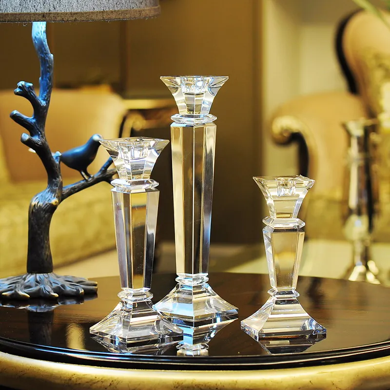 Tempat Lilin Kaca Kristal Mewa - Centerpiece Stick ulasan dan harga