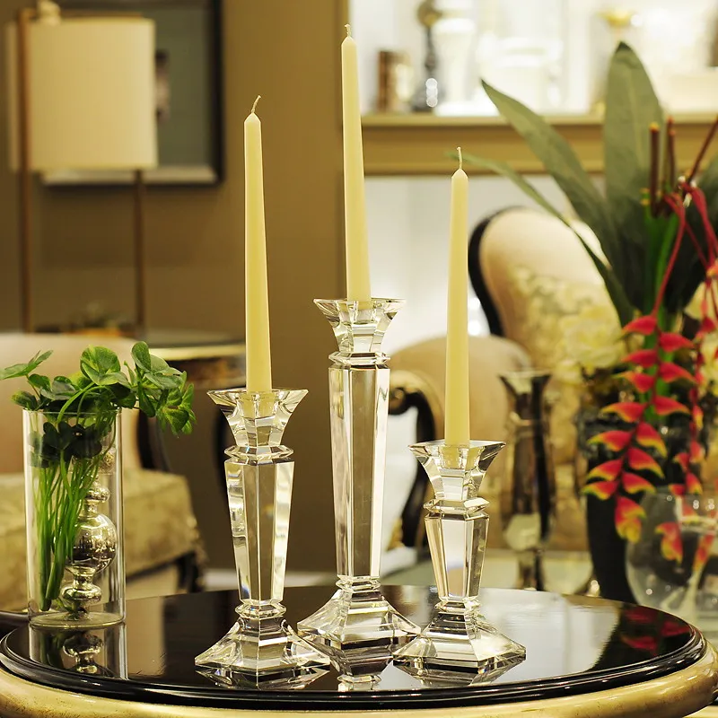 Tempat Lilin Kaca Kristal Mewa - Centerpiece Stick ulasan dan harga