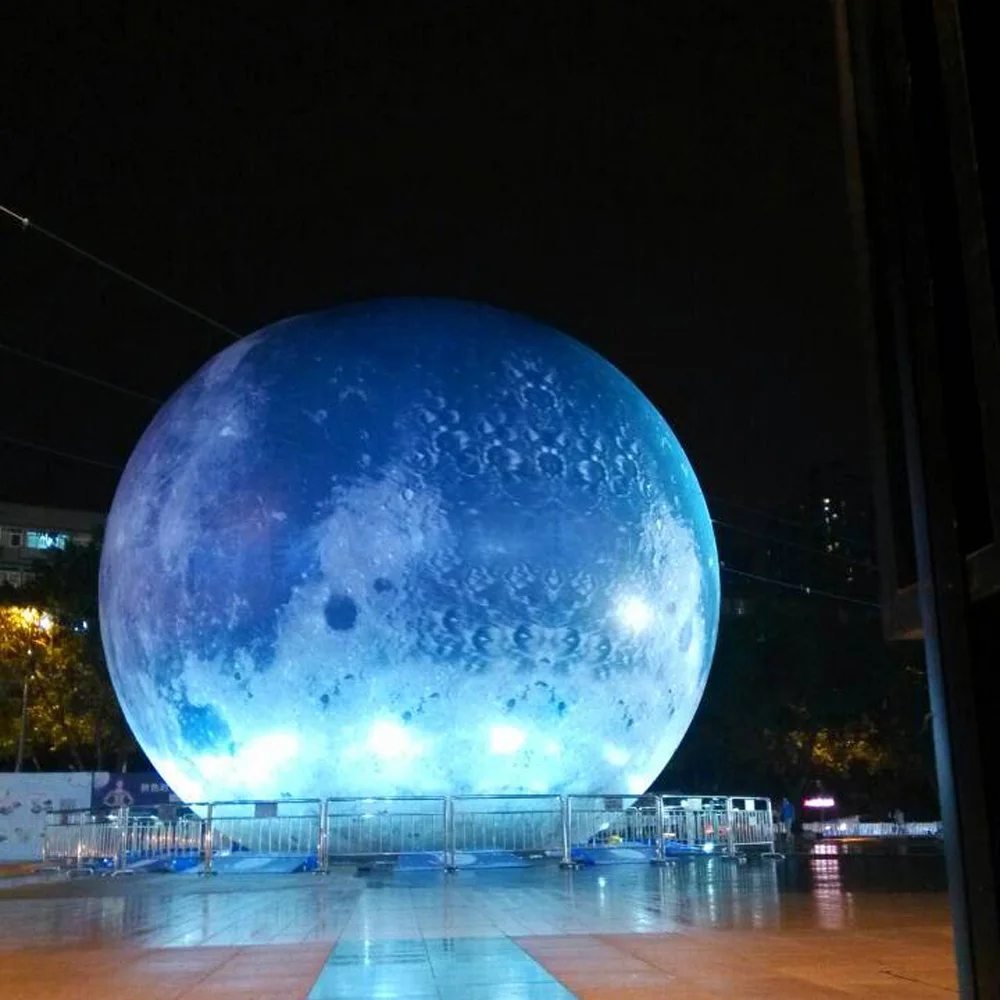 Bola Bulan Biru Tiup Raksasa d - Led Balloon Light ulasan dan harga