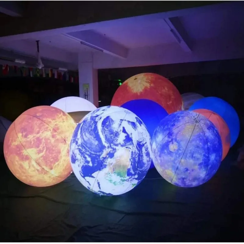 Bola Bulan Biru Tiup Raksasa d - Led Balloon Light ulasan dan harga