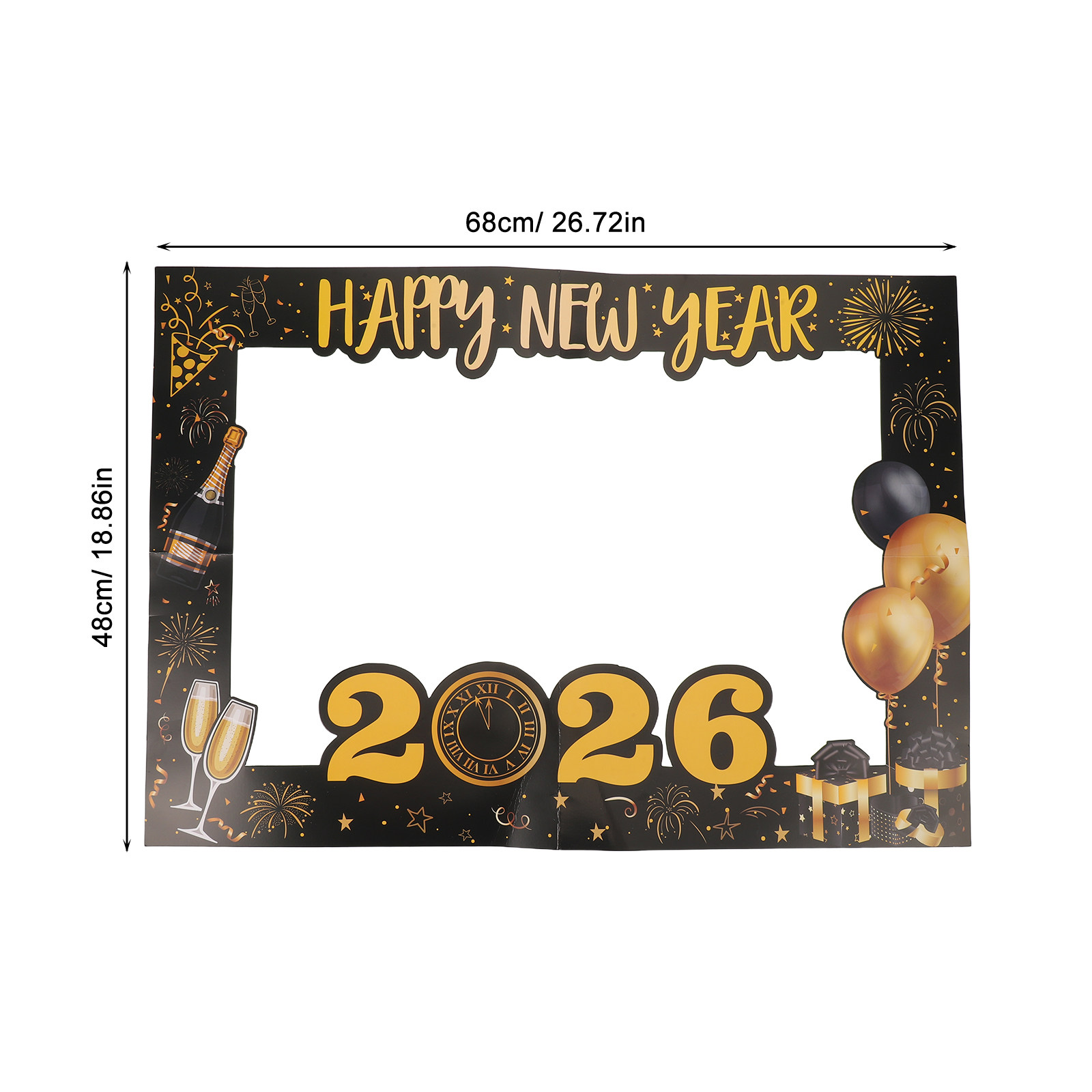 Bingkai Foto Tahun Baru 2026 y - Photo Booth Frame ulasan dan harga