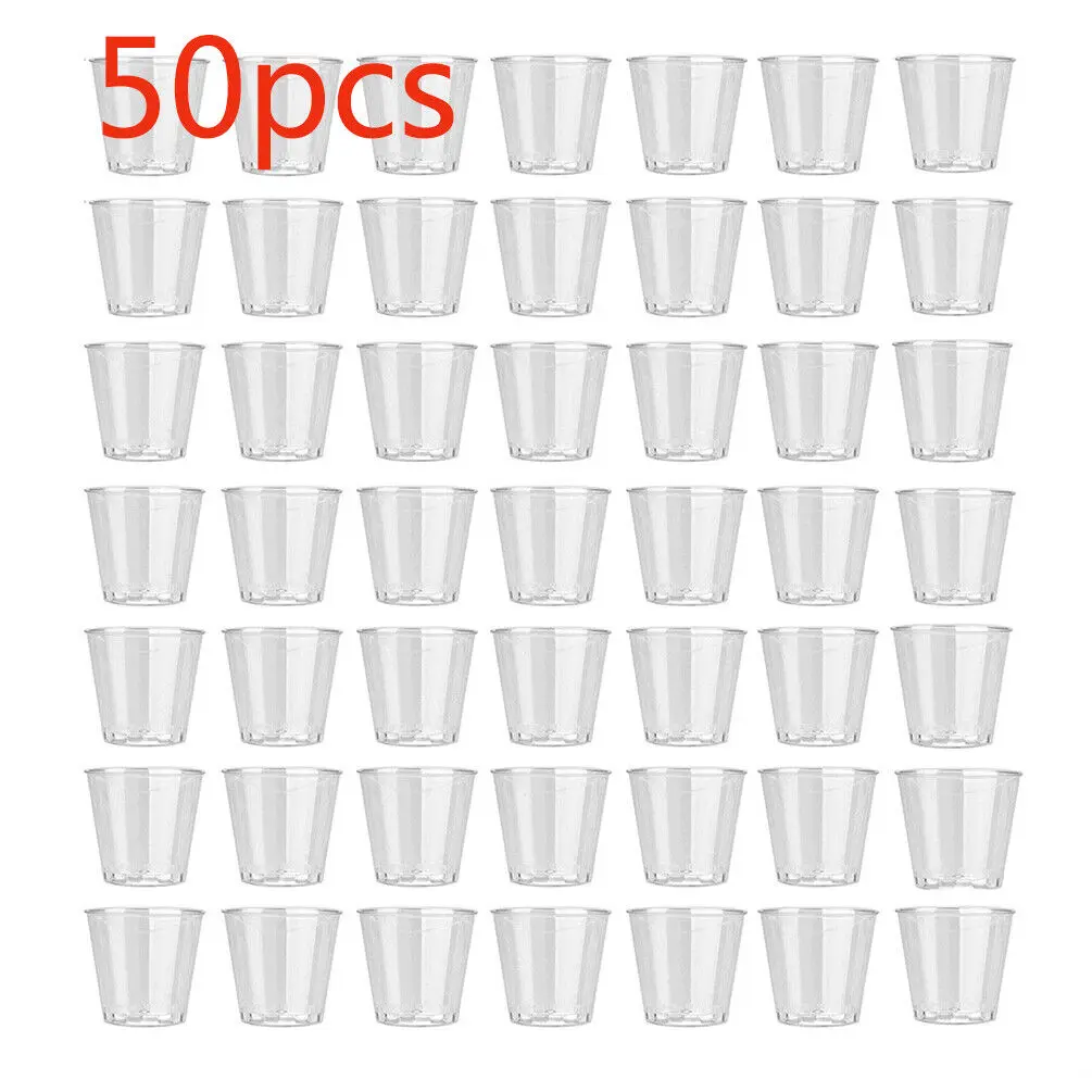 Pemegang Tumbler Shot sekali p - Plastic Cup 50Pcs ulasan dan harga
